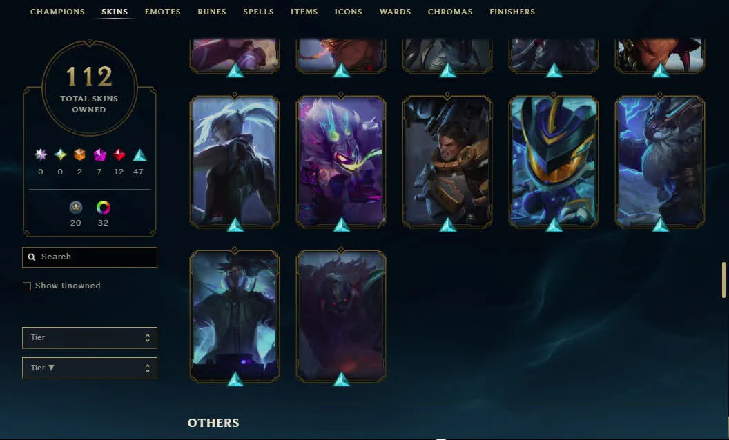 [ EUW ] Emerald League of legends account - Full champs - 112 skins